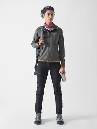 MERU | Chaqueta polar de mujer Silkeborg con capucha y elástico | olive